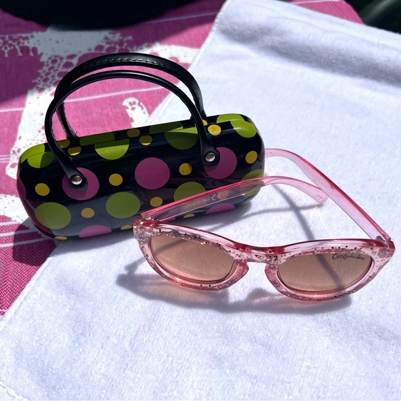 NEW Circus by Sam Edelman Sunglasses, Pink Glitter - Picture 9 of 10